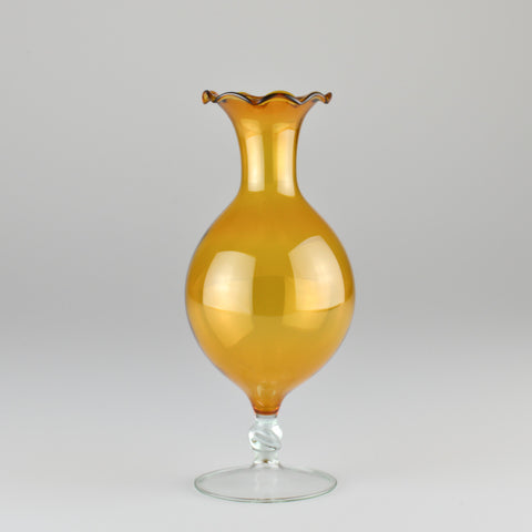 1960’s Lauscha 'Tulip' Glass Vase by Albin Schaedel