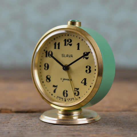 1950’s – 1960’s Slava Mechanical Alarm Clock