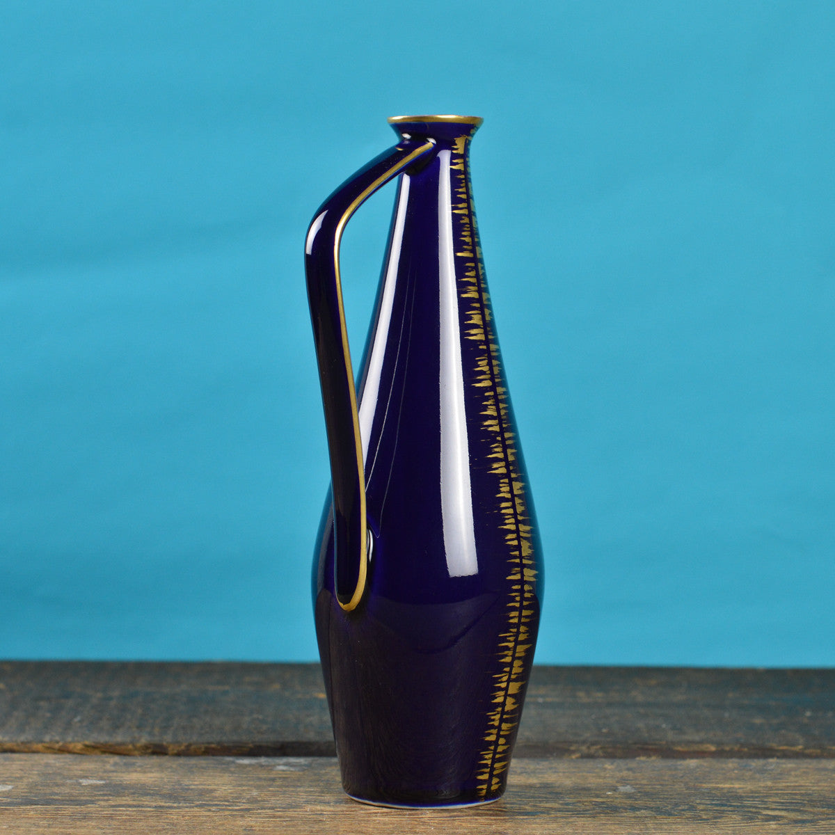 1960’s ‘Echt Kobalt’ Vase with a Handle