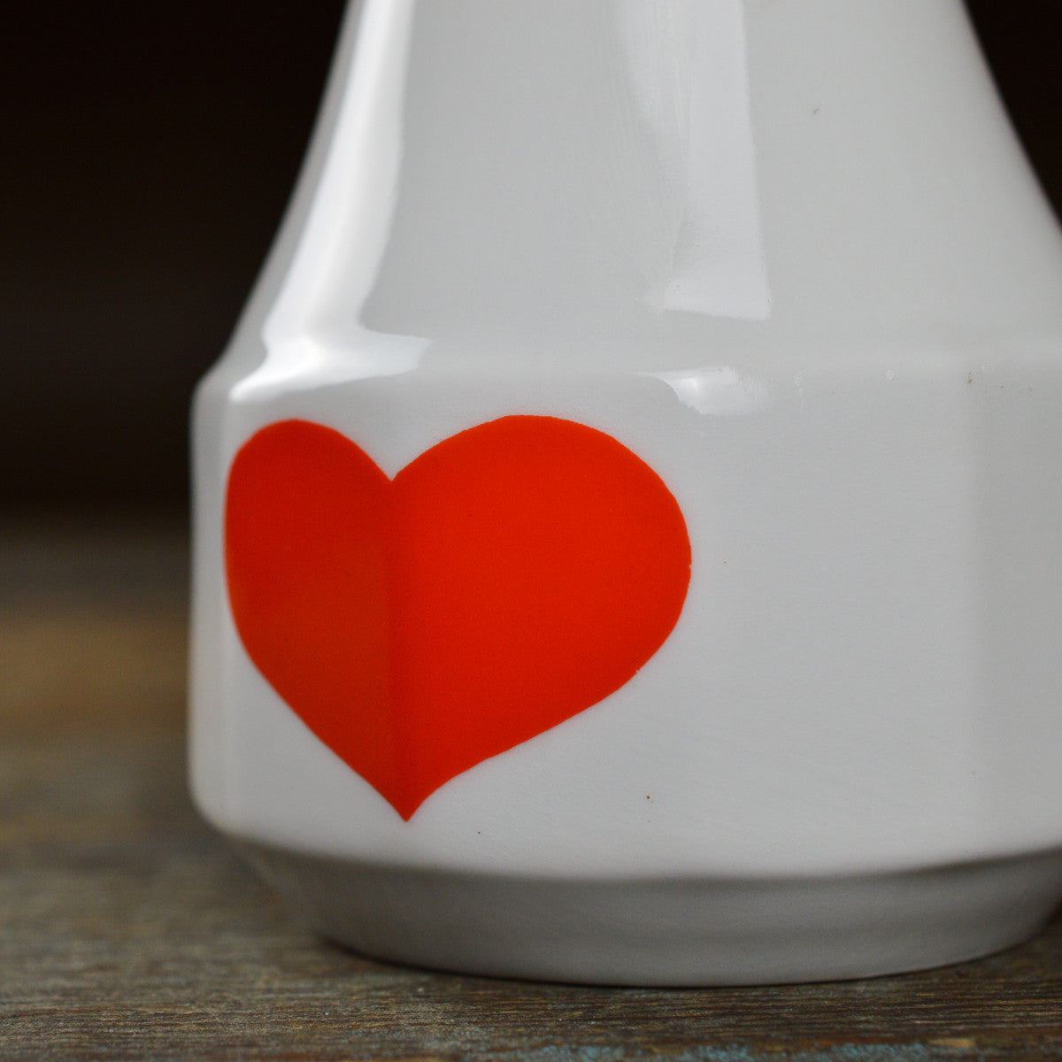 1960’s Lubiana Porcelain ‘Heart’ Vase