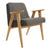 Model 366 Arm Chair by Józef Chierowski / BLACK TWEED