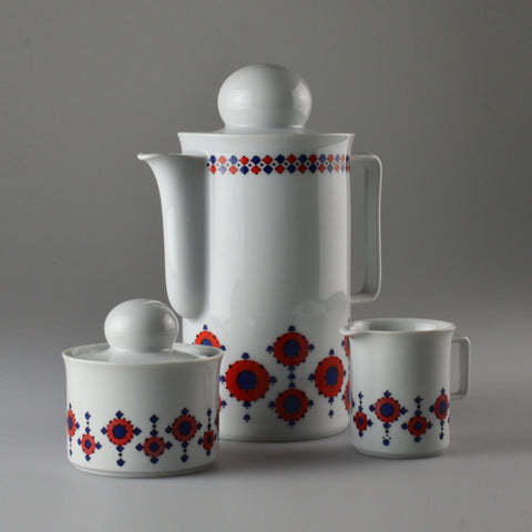 1970’s ‘Naïve’ Teapot, Sugar Bowl and Creamer Set
