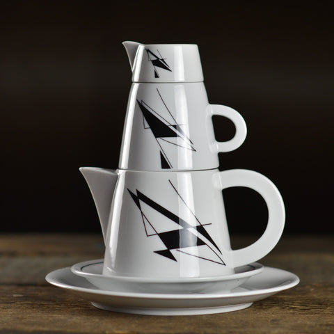 Vintage 'V.I.P. Collection' Stackable Tea Set for One