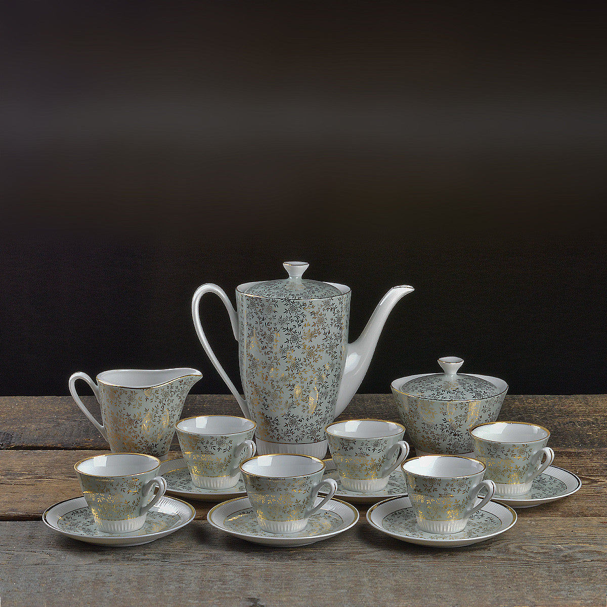 Mid Century Włocławek Coffee Service for 6