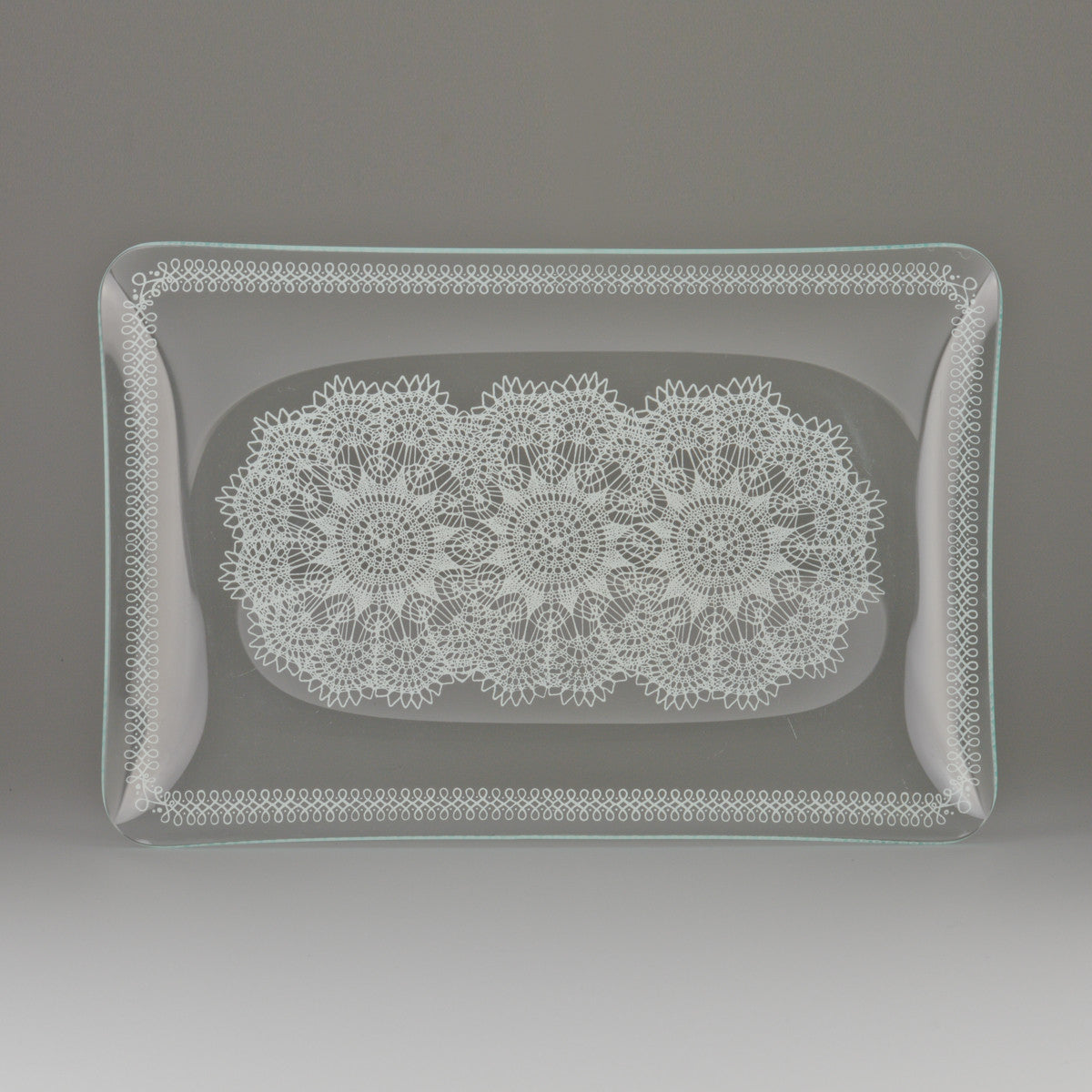 1950’s – 1960’s Rectangular Glass Serving Tray