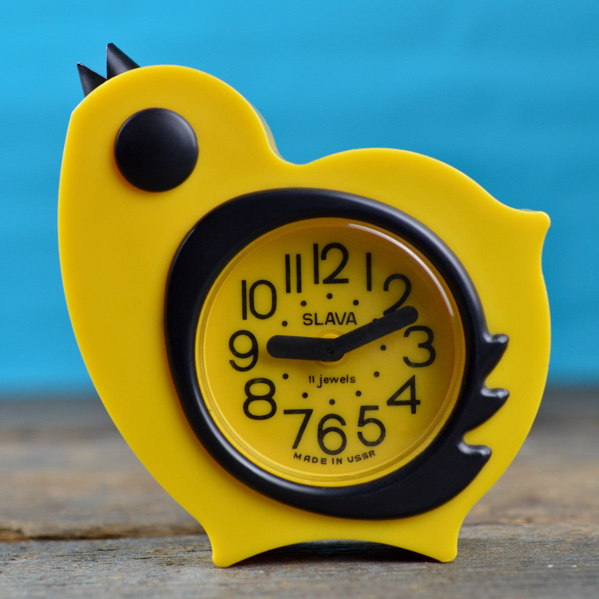 Mid Century ‘Birdie’ Slava Mechanical Alarm Clock