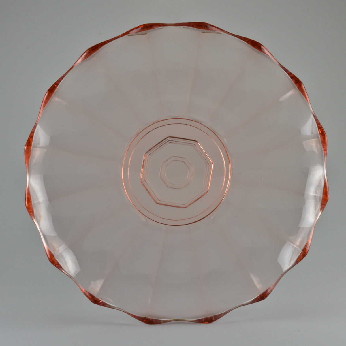 Round Art Deco Serving Plate