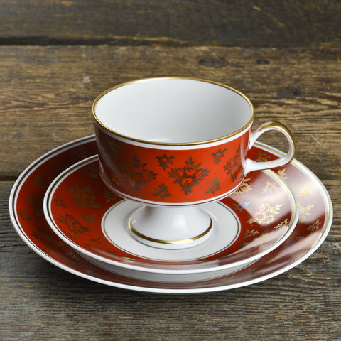 1960’s Burnt Red Lichte Cup Trio