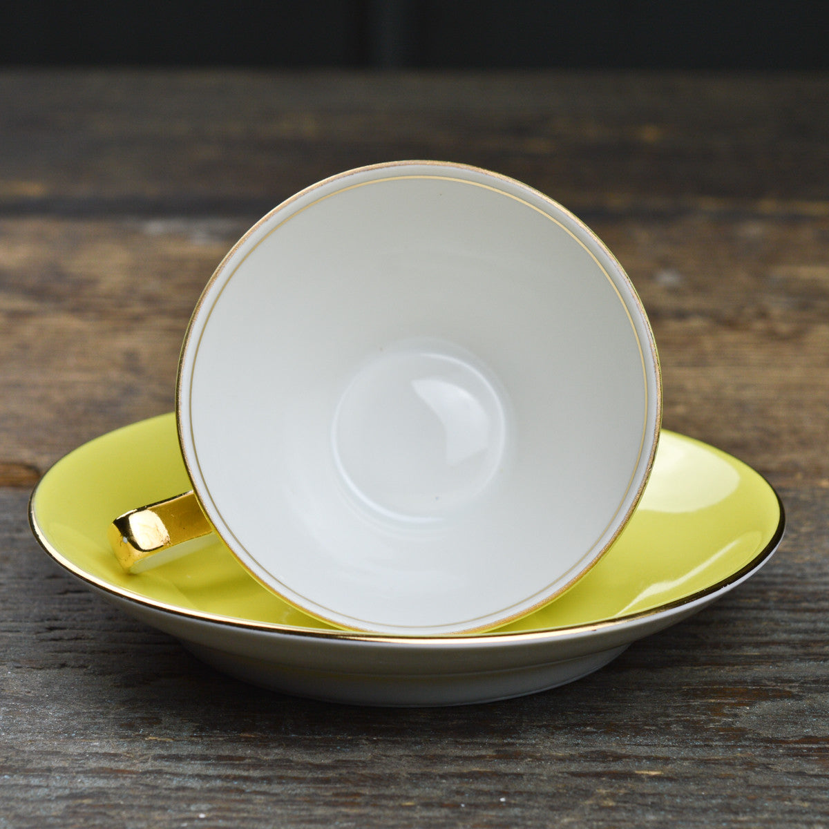 1950’s Chodzież ‘Canary’ Espresso Cup Duo