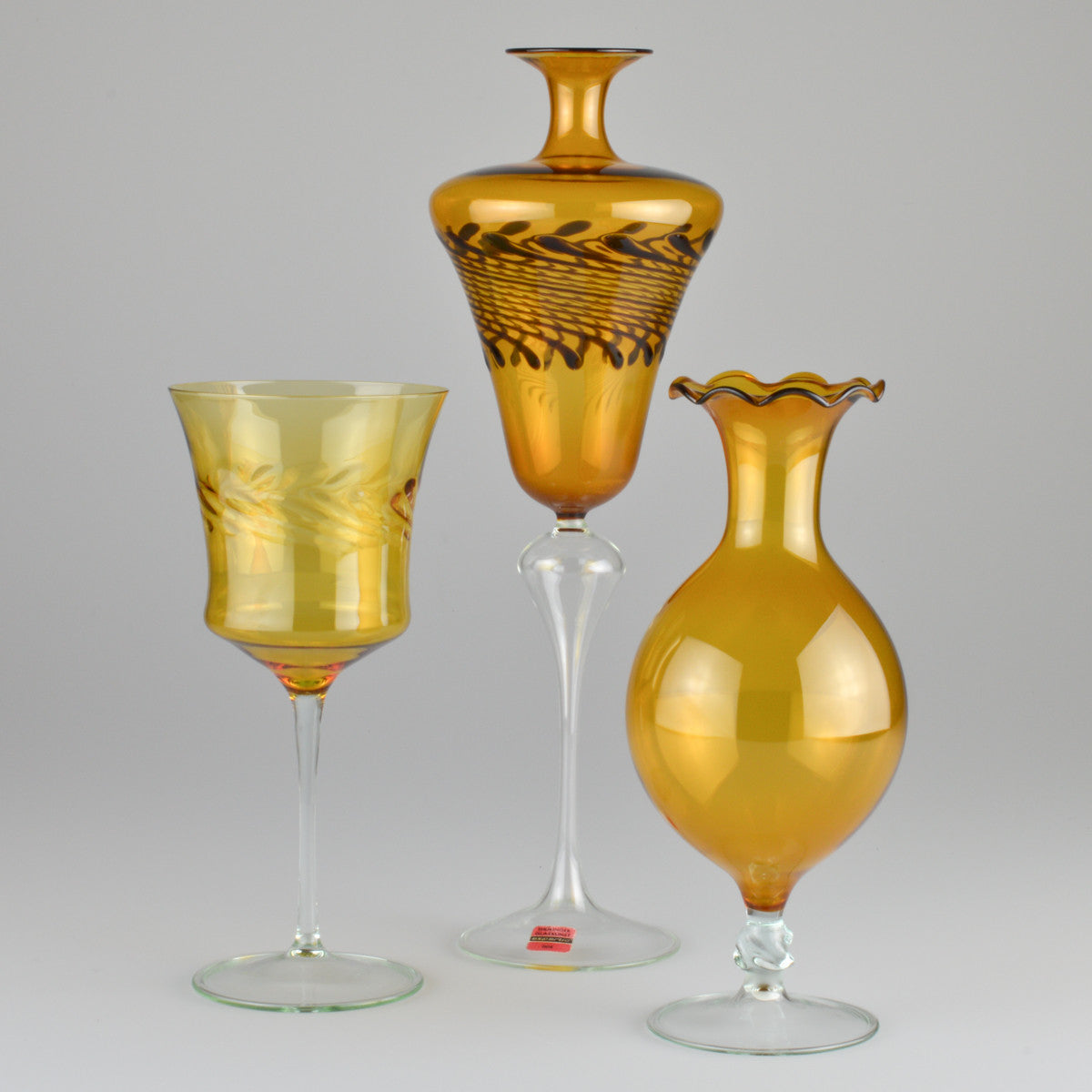 1960’s Lauscha 'Tulip' Glass Vase by Albin Schaedel