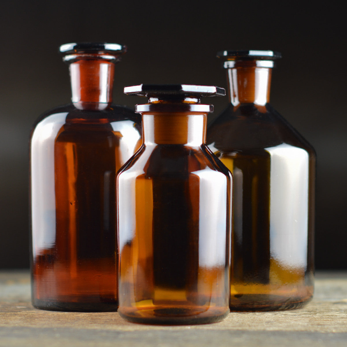 1930’s - 1940’s Apothecary Jar with Hexagon Stopper