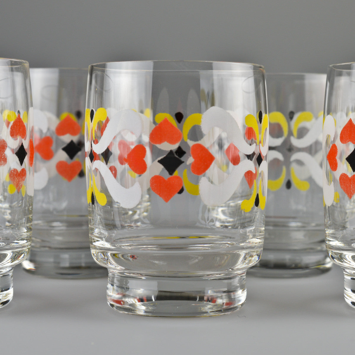 1960’s - 1970’s X6 ‘Folk’ Shot Glasses