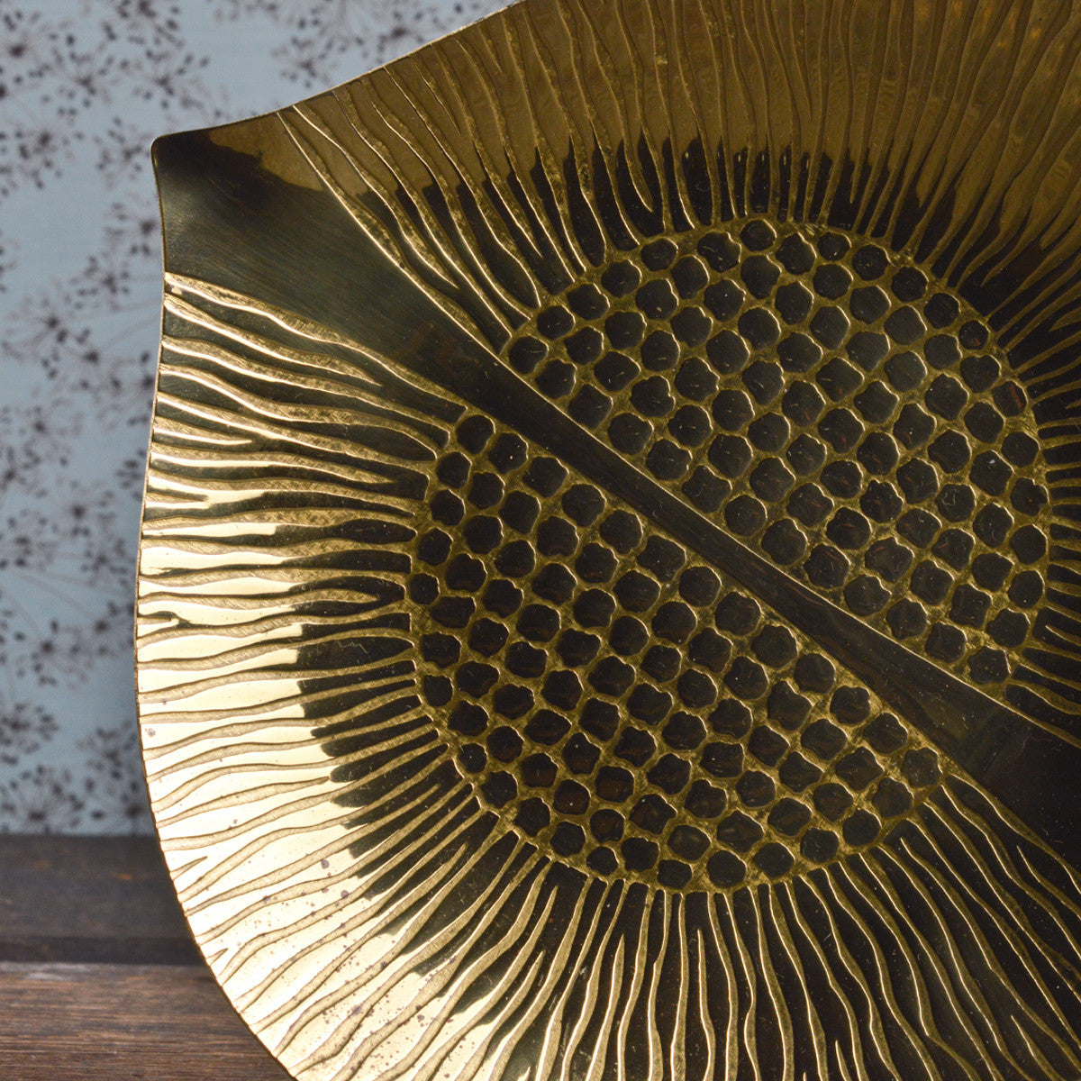 Mid Century Brass 'Plaice' Decorative Fish Plate