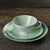 1960’s Piesau Mint Green Tea Cup Trio