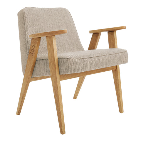 Model 366 Arm Chair by Józef Chierowski / BEIGE TWEED