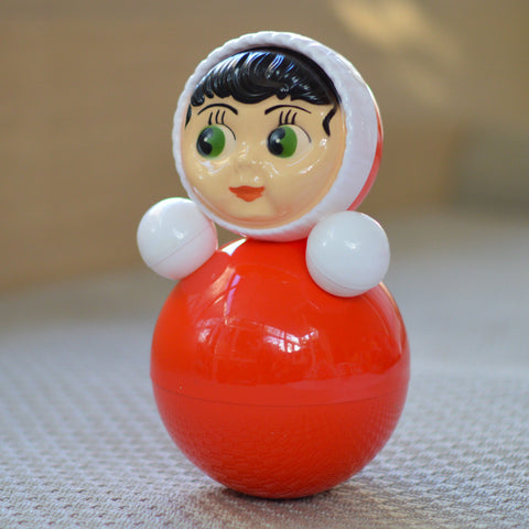 RETRO RUSSIAN NEVALYASHKA ''MARY'' ROLY-POLY DOLL